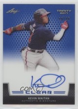 2017 Leaf Trinity Clear Auto Blue 15/25 Kevin Maitan #CA-KM1 Auto 7l6