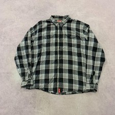 Wrangler Shirt Utility,Checked patterned long sleeve button up shirt Men's XL