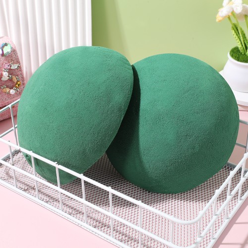 2 piezas flores simuladas espuma seca para bolas florales artificiales de media bola - Imagen 7 de 12