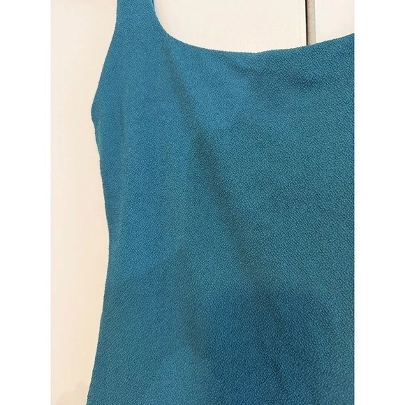 Traje de baño Nuuds hilado verde azulado de una pieza con textura arrugada para mujer grande L Foto 3 de 4