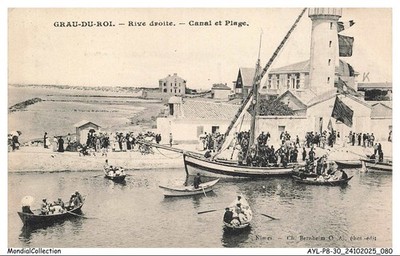 AYLP8-0827-30 - GRAU-DU-ROI - Right Bank - Canal and Beach