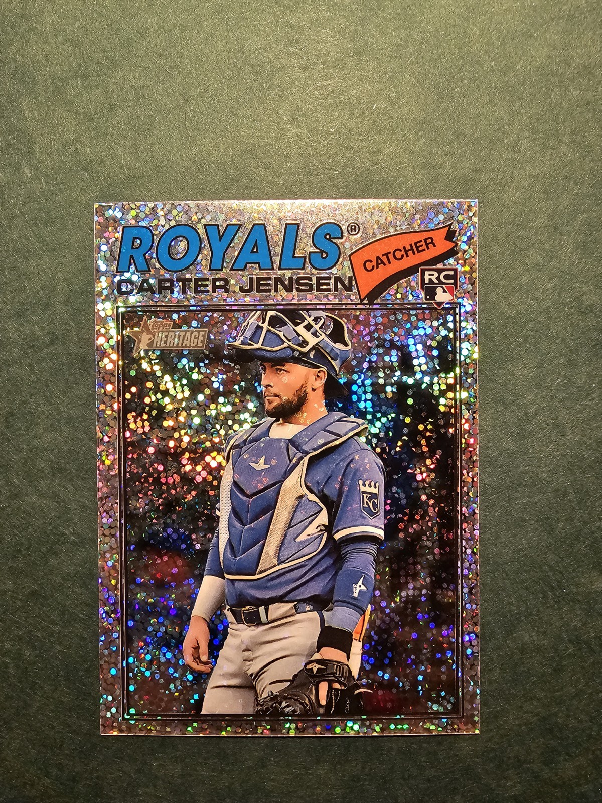 2026 Topps Heritage - Carter Jensen #199 Chrome Silver Sparkle Refractor (RC)