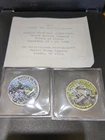 2 Korean War, Colorized Half Dollar Coins