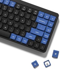 Low Profile Keycaps Set Double Shot PBT Black  Blue Cherry MX Switch 139 Key