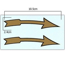Lister Petter Rotation Arrows Transfer Pair - Stationary Engine Rotation Arrows