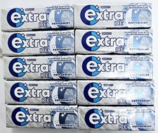 WRIGLEY'S EXTRA ICE PEPPERMINT CHEWING GUM.SUGARFREE. 15x14g. BB 08/2026