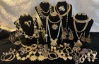 Vintage to Now Gold Tone Mixed Jewelry Necklaces Earrings More  ~ Lot  of 50