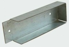 2 x Concrete Gravel Board Bracket 50mm For Timber Fence Posts 50mm wide x 150mm