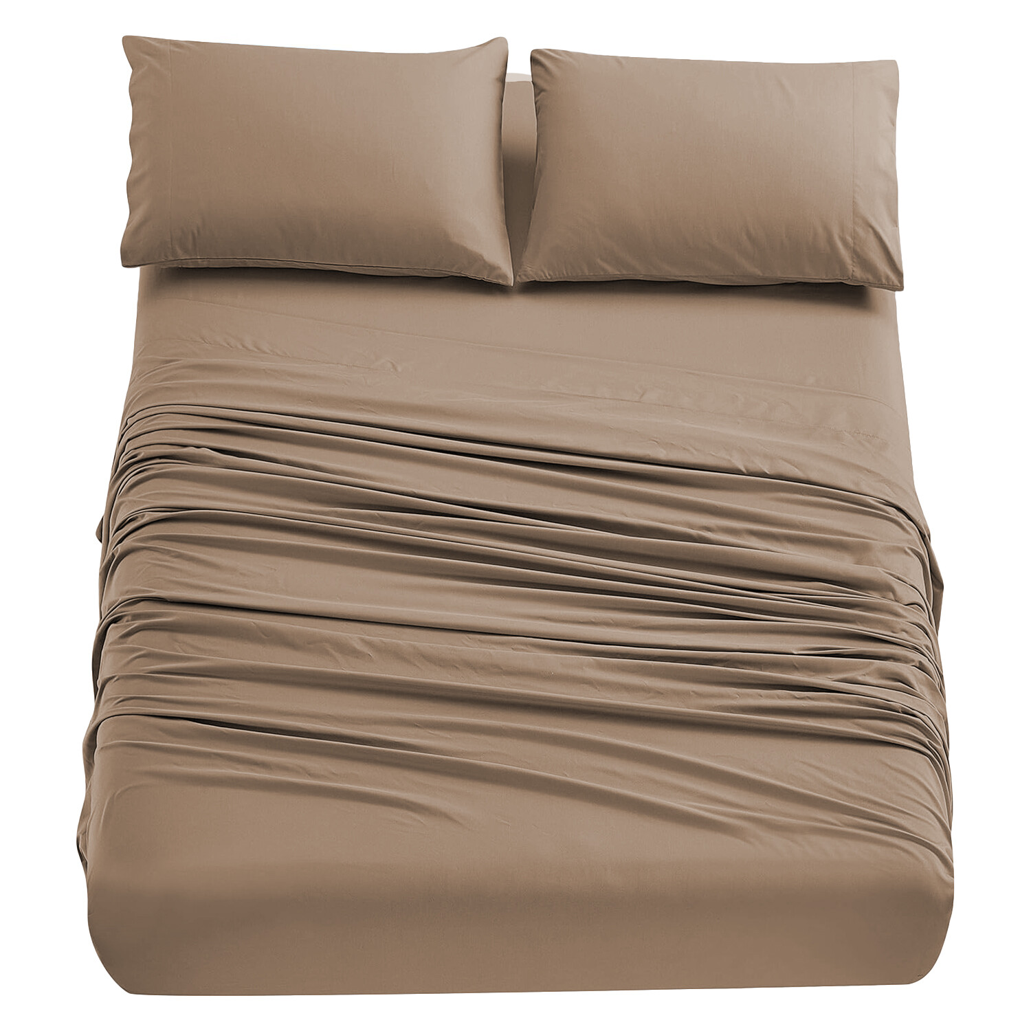 Egyptian Cotton Flat Sheet Full Bed Sheets Single Double King Super King Size eBay