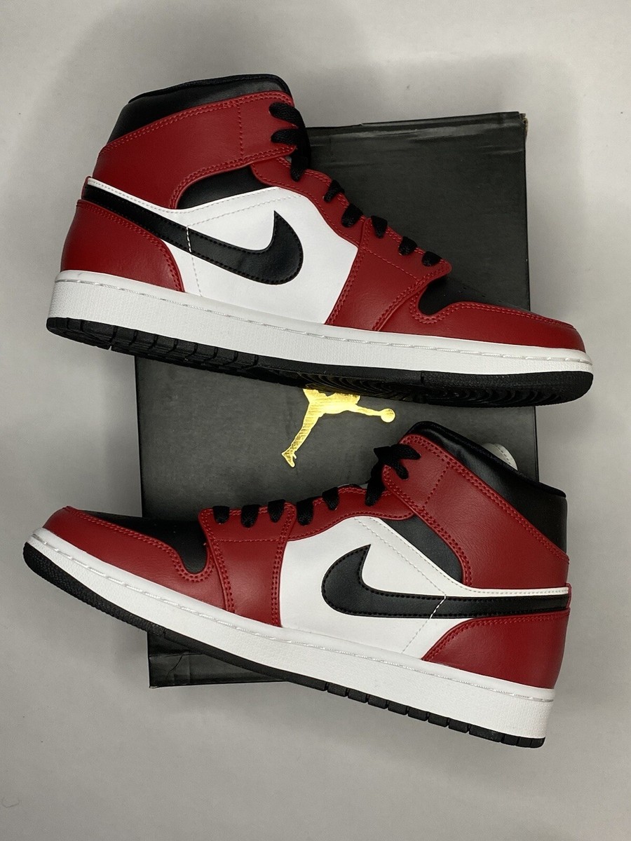 jordan 1 mid chicago toe ebay