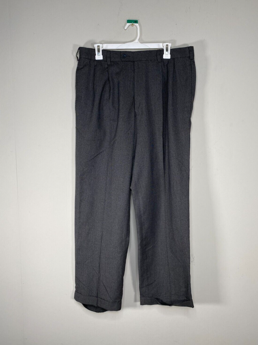 perry ellis pleated dress pants Perry Ellis Portfolio Brown Pleated Dress