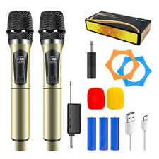2025 UHF Wireless Microphone NEW Professional Dual Channel Handheld Mics Party