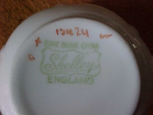 SHELLEY DAINTY FORGET ME NOT  PATTERN W BLUE TRIM CUP AND SAUCER - Picture 5 of 5