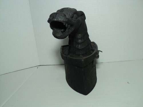 Antique Coal Burning Dragon Monster Iron Cast iron - Picture 2 of 6