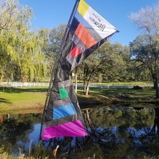 Revolution N.Y.M. Custom Surf City Special - Single Vent- BLK Rainbow Kite Only