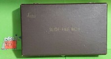 VINTAGE LEICA SLIDE FILE BOX STORAGE SYSTEM WITH COMPARTMENT TRAYS CAN HOLD 100