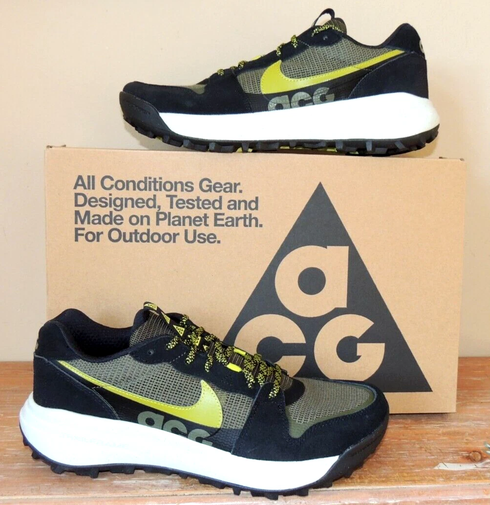 NEW Nike ACG Lowcate Tactical Cargo Khaki Black Sneakers Shoes DM8019 300 SZ 9