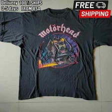 MOTORHEAD ORGASMATRON 80's vintage black t-shirt