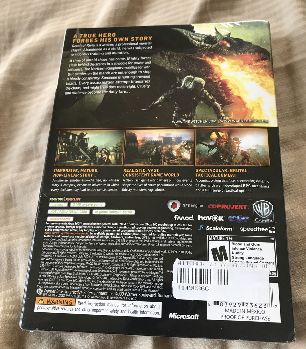 BRAND NEW Factory sealed Witcher 2 Assassins of Kings BRAND NEW Factory sealed Witcher 2 Assassins of Kings