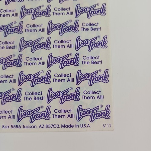 Vintage Lisa Frank Sticker Sheet S112 -Cows -Hearts -HTF Rare 80s Unused - Picture 8 of 11