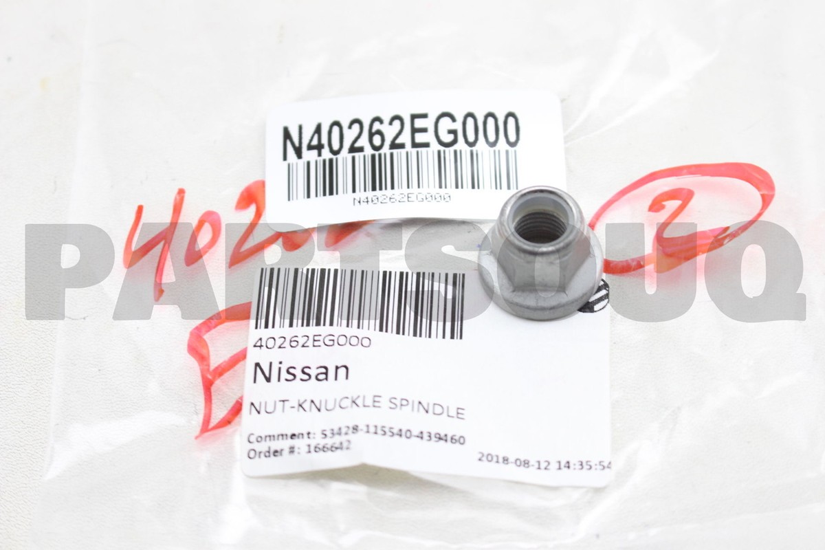 40262EG000 Genuine Nissan NUT-KNUCKLE SPINDLE 40262-EG000 | eBay