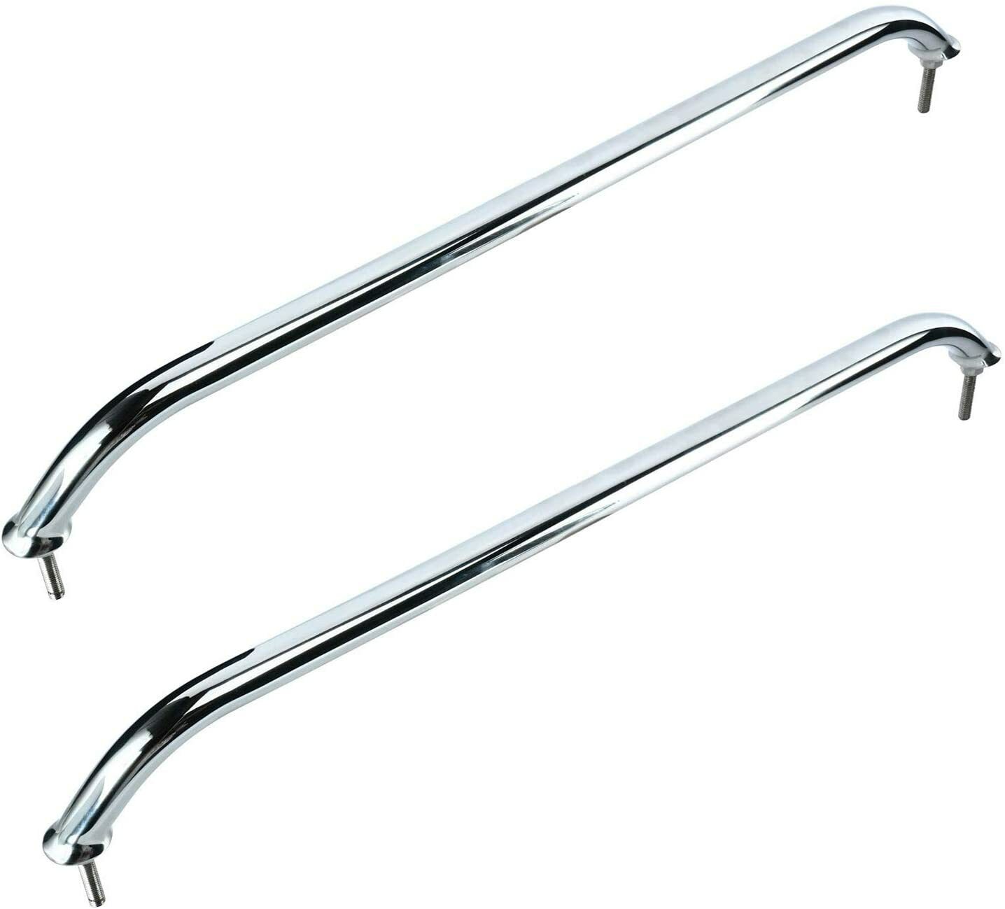2Pack 12" Polished Stainless Oval Boat Marine Grab Handle Hand Rail