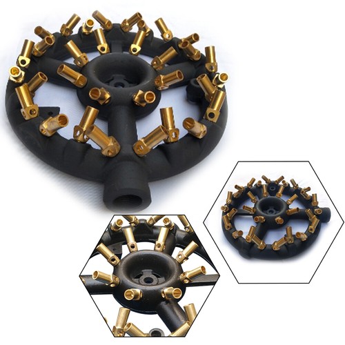 32-Heads Jet Burner Round Shape Propane Natural Gas Jet 32-Tips 80000 BTU/HR - Picture 3 of 7