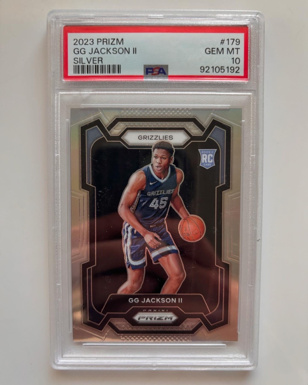 PANINI PRIZM SILVER ROOKIE BASKETBALL CARDS PSA