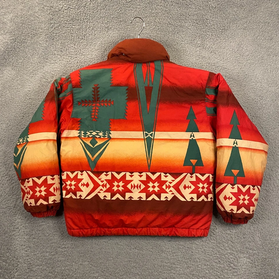 Ralph Lauren OG Fireball Jacket Mens Small Aztec Down Puffer Polo RARE Vintage - Image 3 of 4