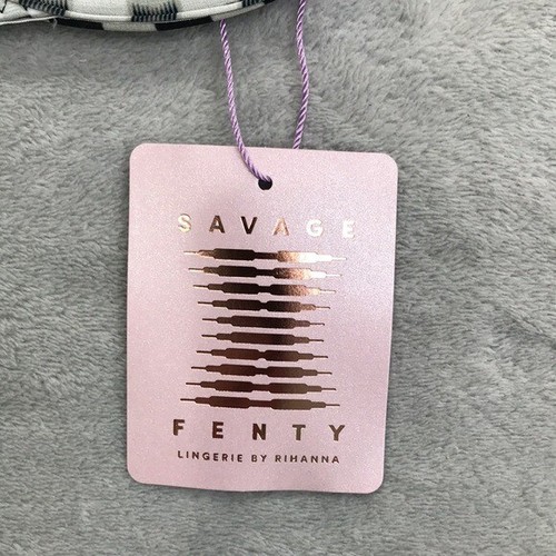 Reggiseno a tuffo sfoderato Savage X Fenty Gingham Remix 36B nuovo - Foto 2 di 9