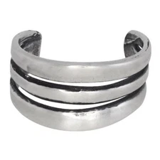 Sterling Silver .925 3 Wire Ear Cuff Clip. Clip-on. Adjustable | Made in USA 