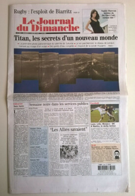 LE JOURNAL DU DOMINGO N°3029 du 16/01/2005 -Photos of Titan satellite of Saturn