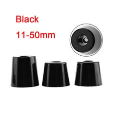 Rubber Table Chair Furniture Feet Leg Pads Tile Floor Protectors w/Washers Black