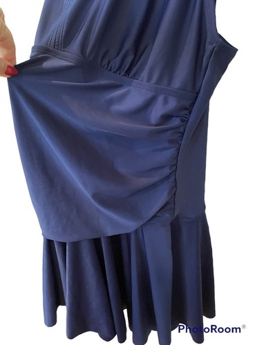 Mi Yang Swimsuit Womens 4XL Navy Body Shaping One Piece Swim Dress Plus NWOT - Picture 8 of 10
