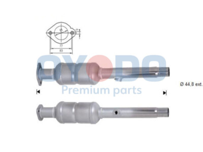Oyodo 10N0083-OYO Katalysator for SEAT SKODA VW
