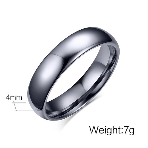 4mm/6mm Tungsten Carbide Wedding Couple Rings Men Women Silver Jewelry Size 5-14 - Picture 5 of 12