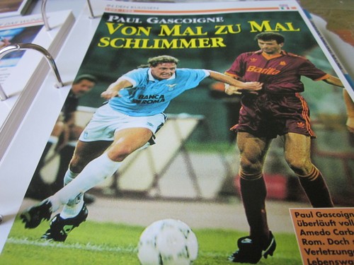 Fußball 4 Kulissen 1993-1994 Paul Gascoigne Von Mal zu Mal Schlimmer