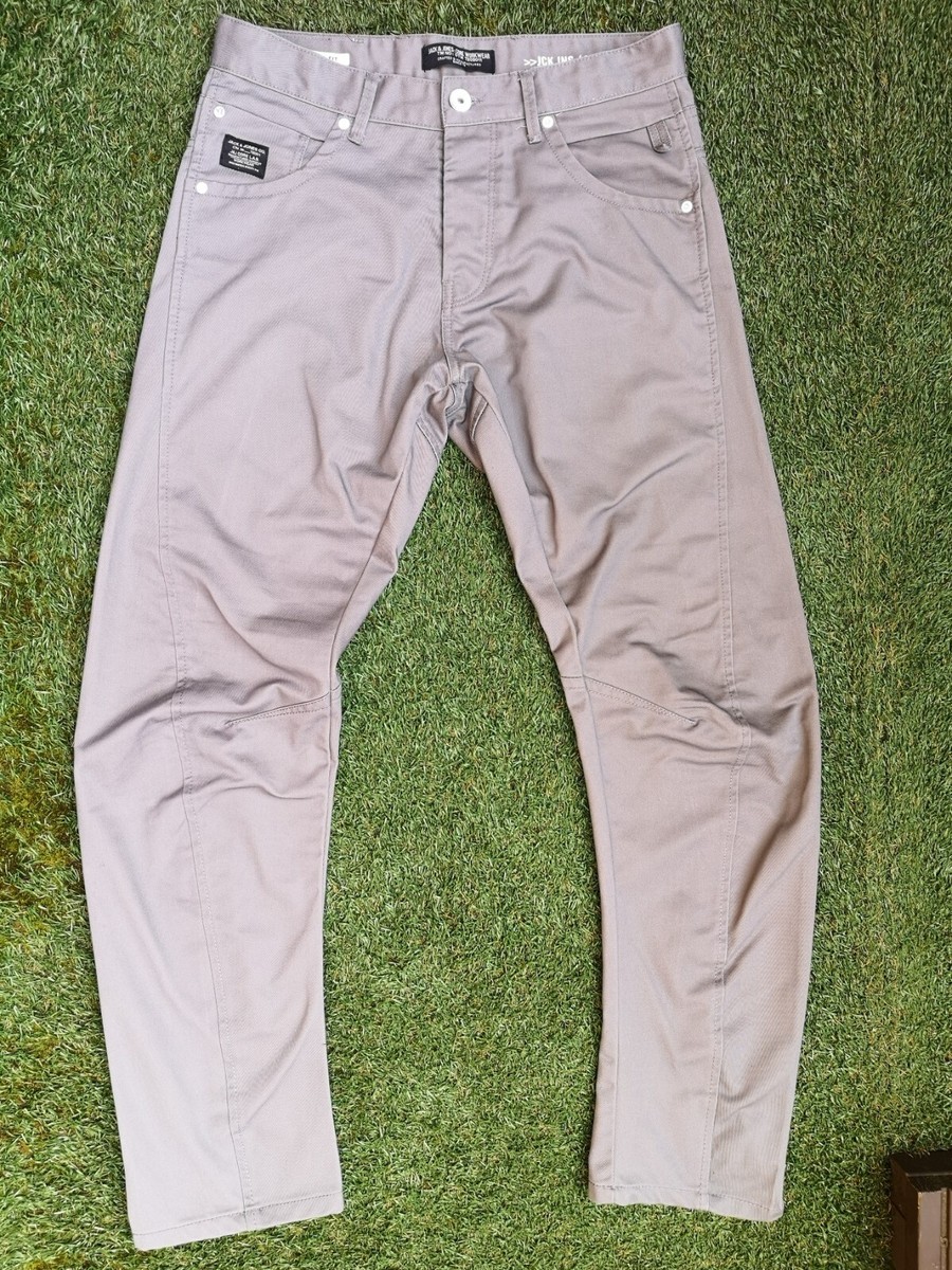 MEN'S JACK JONES CORE LAB WORKWEAR ANTI FIT CURVE GREY CHINO