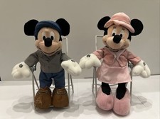 Disney Bean Bag Plush 1930  s Outfit Mickey  Minnie Mouse 8  