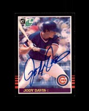Jody Davis Signed 1985 Donruss Leaf Chicago  Autograph