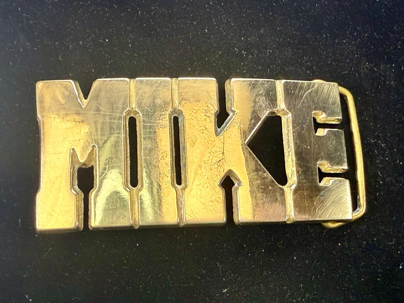 Custom Name MIKE Block Letter Solid Brass Vintage… - image 17
