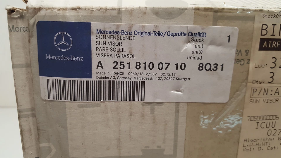 Nuevo parasol OEM compatible con Mercedes-Benz R280 R300 R320 R350 2005-2012 2518100710 Foto 4 de 4