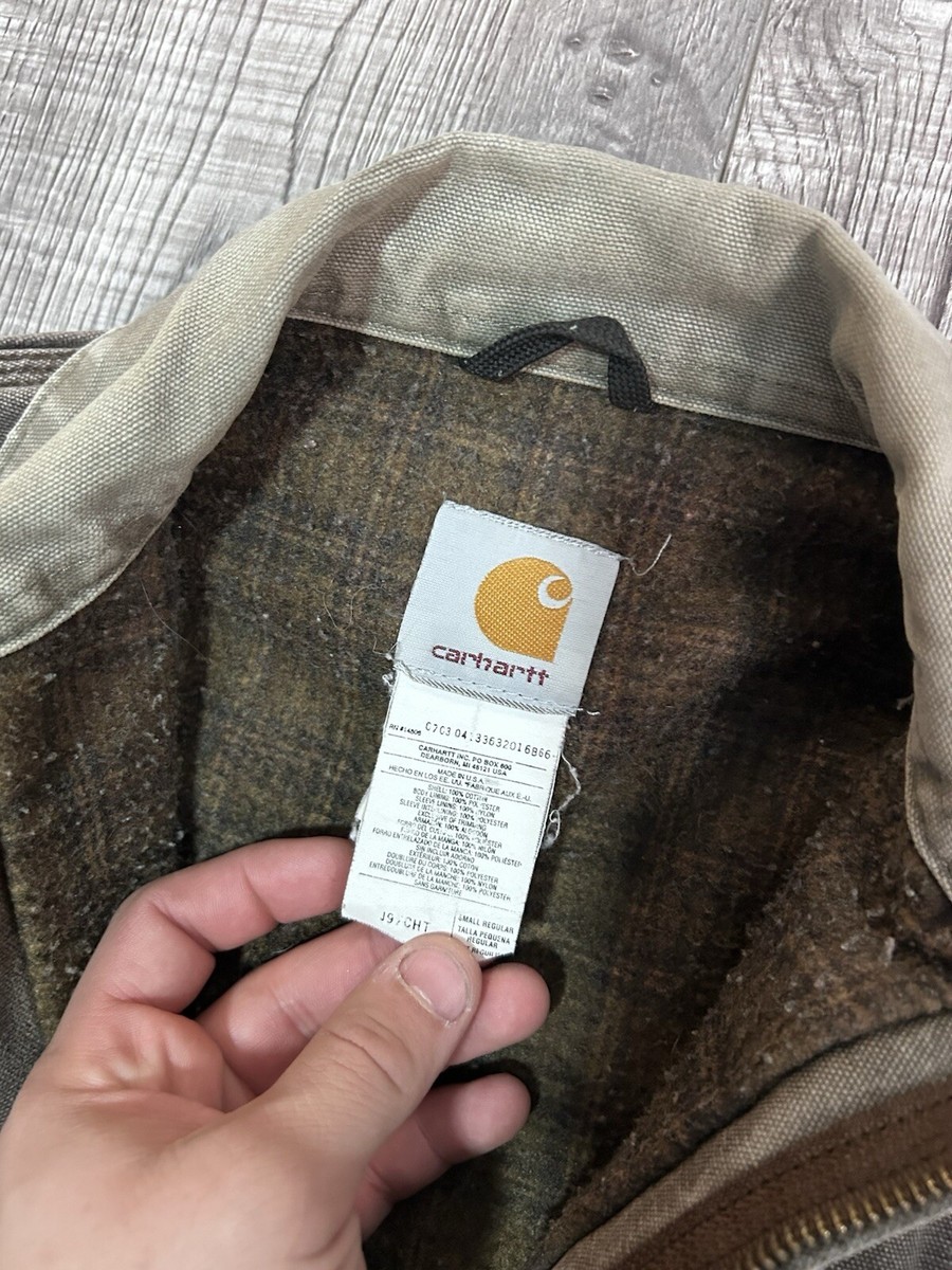 VTG 90s Carhartt J97 CHT Brown Flannel Lined Y2K Detroit VTG 90s Carhartt J97 CHT Brown Flannel Lined Y2K Detroit