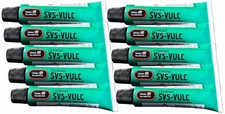 10 Tubes of Rema SVS-VULC Tube Patch Vulcanizing Cement 5 gram (7 ml)