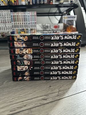 Demon Slayer Manga LOT English Volume 1, 7, 8, 9, 10, 11, 12, 13