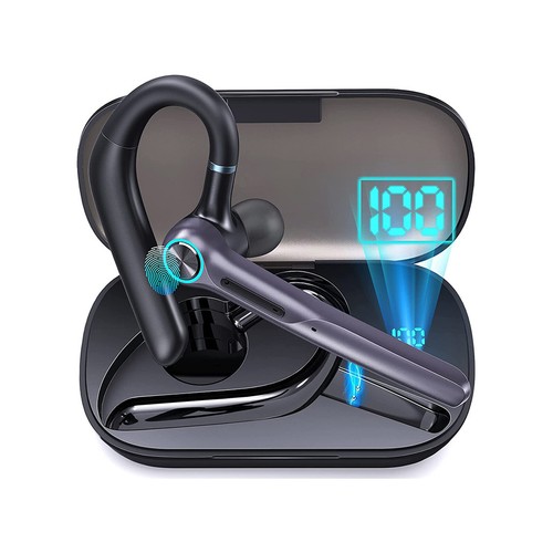 Bluetooth Noise Cancelling Headset Earpiece New Trucker Wireless Mic - Photo 2 sur 23