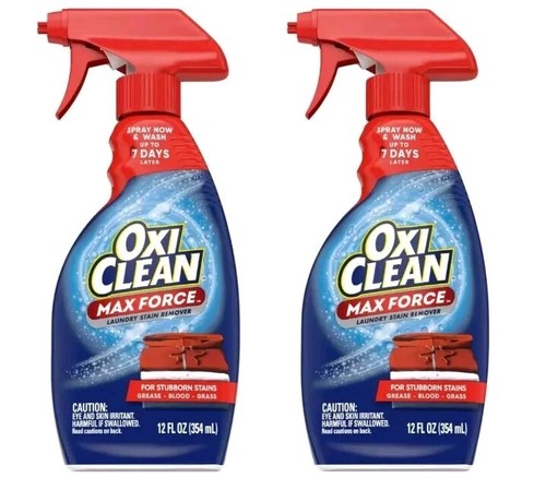 OxiClean Max Force Laundry Stain Remover Spray, 12 Ounce, 2-Pack. 232