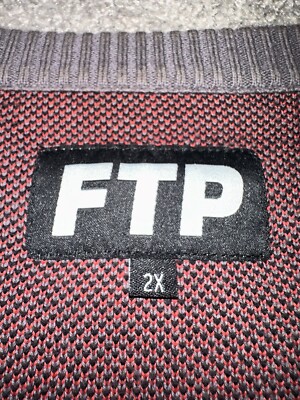FTP | Fuckthepopulation | Red Black and Grey Sweater 187 Long