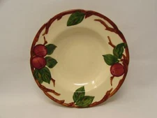 Apple by Franciscan Rim Soup Bowl Red Apples Green Leafs USA b398