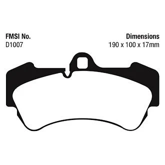 Pastillas de freno delanteras EBC DP41521R Yellowstuff para Porsche Cayenne 2009-2010 Foto 4 de 4